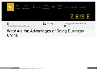 What are the advantages of doing business online