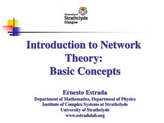 Introduction to Network Theory: Basic Concepts