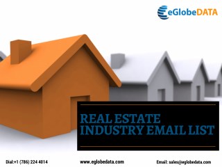 Real Estate Industry Email List