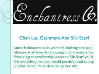 Chan Luu Cashmere And Silk Scarf