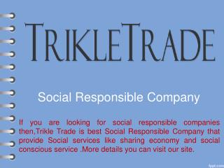 Social Responsible Company