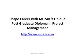 Shape Career with MIT School of Distance Eduaction’s Unique Post Graduate Diploma in Project Management