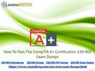 Get Real Exam Question And Answers For CompTIA 220-902