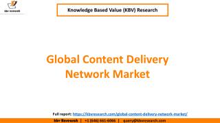 Global Content Delivery Network Market By Solution Type