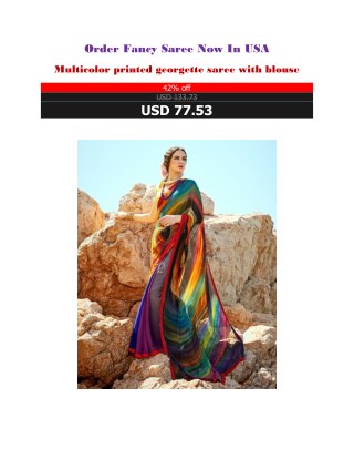 Order Fancy Saree Now In USA