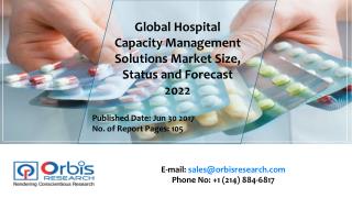 2017 Worldwide report On Global Hospital Capacity Management Solutions Market Forecast 2022