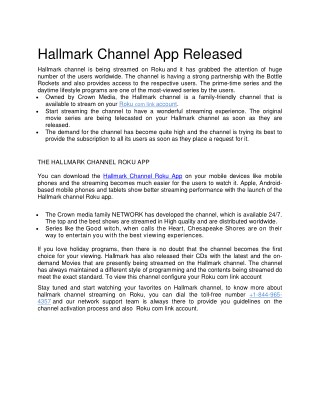 Hallmark Channel App