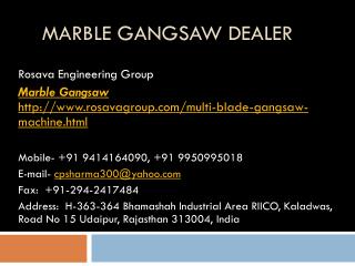Marble Gangsaw Dealer