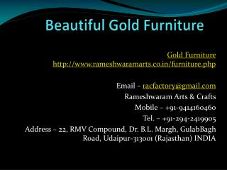 Beautiful Gold Furniture