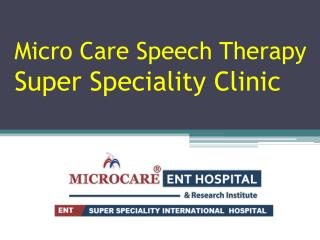 Speech Therapy Hospitals in Hyderabad | Speech Therapy in Hyderabad