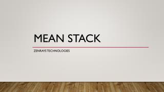 Best Mean Stack Training in Bangalore