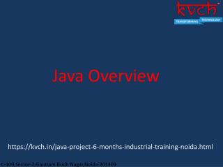 6 Month java industrial training in noida