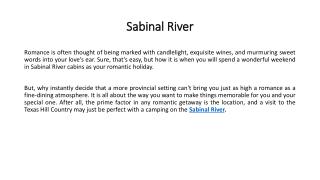 Sabinal River