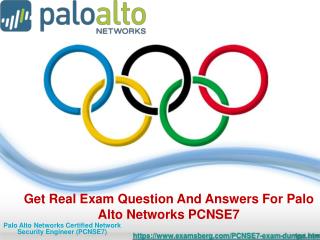 100% verified PCNSE7 Exam Study Material