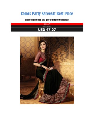 Colors Party Sarees At Best Price