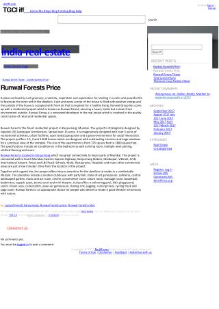 Runwal Forests Price