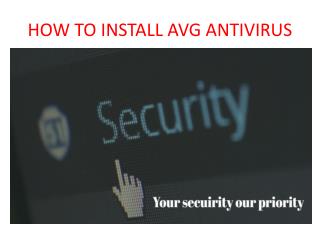How to install avg antivirus in windows
