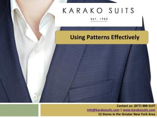 Using Patterns Effectively