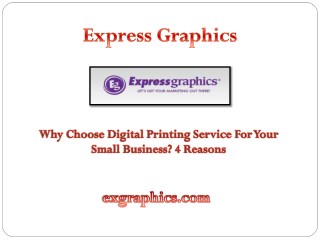 Why Choose Digital Printing Service For Your Small Business? 4 Reasons