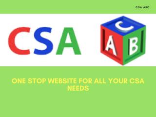 Find The Best Study Material For CSA Courses At CSA ABC