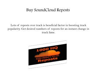 Buy SoundCloud Reposts