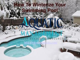 How To Winterize Your Swimming Pool