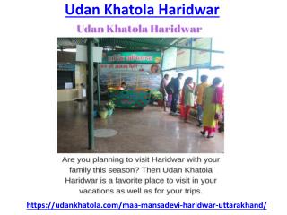 Enjoy the Udan Khatola at Haridwar with your family