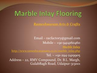 Marble Inlay Flooring