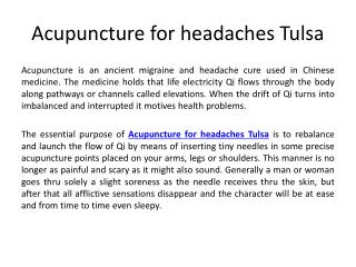 Acupuncture for lumbar back pain Tulsa