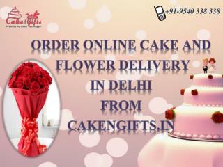 Order your delicious cake delivery in Delhi