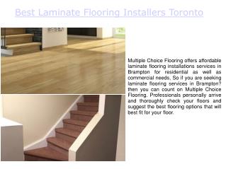 Laminate Flooring Repair Toronto
