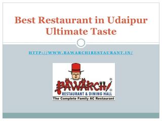 Best Restaurant in Udaipur Ultimate Taste