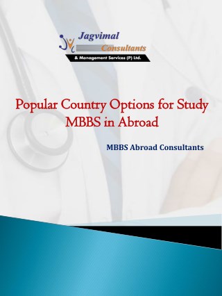 Popular Country Options for Study MBBS in Abroad