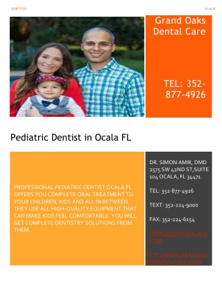 Pediatric Dentist in Ocala FL