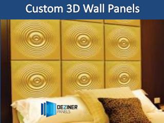 Providing Custom 3d Wall Panels