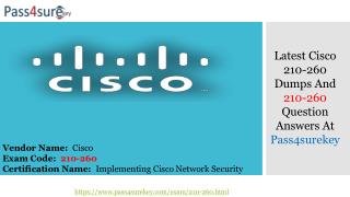 Updated Cisco 210-260 Dumps | Latest 210-260 Pdf File