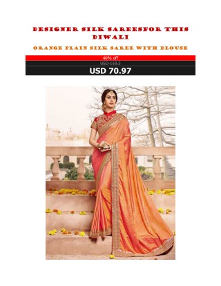 Designer Silk Sarees For This Diwali