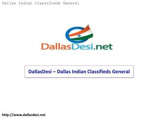 DallasDesi – Dallas Indian Classifieds General