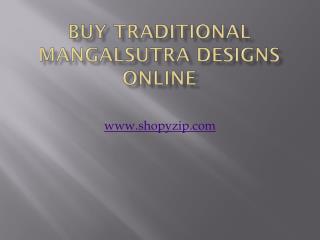 Buy Traditional Mangalsutra designs online