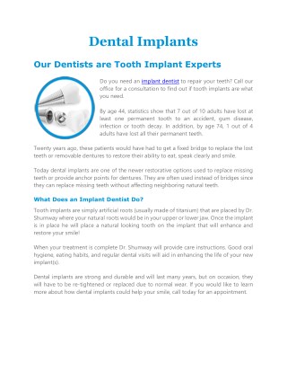 Dental Implants