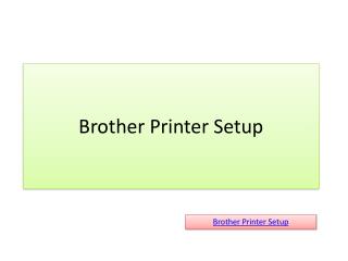 Brother Printer Setup