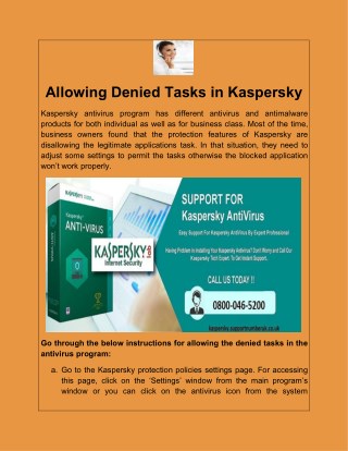 Allowing Denied Tasks in Kaspersky