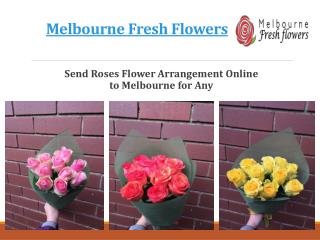 Send Roses Flower Arrangement Online to Melbourne for Any Occasion – Melbourne Fresh Flowers