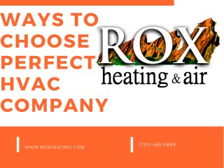 Ways To Choose Perfect HVAC Company