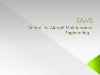 Aircraft Maintenance Engineering in India | Igesame | Top AME College