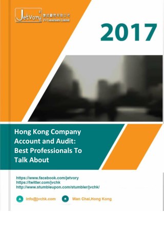 Hong Kong Company Account and Audit: Best Professionals To Talk About