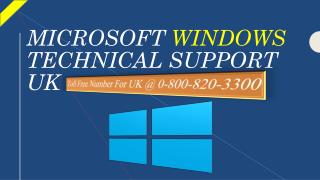 Windows Customer Support Number UK