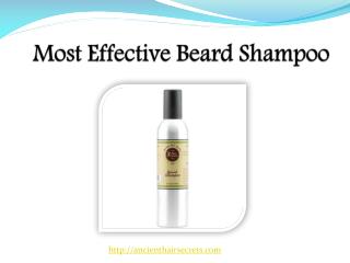 Best Beard Shampoo for Healthy Beard Growth | Ancient Hair Secrets