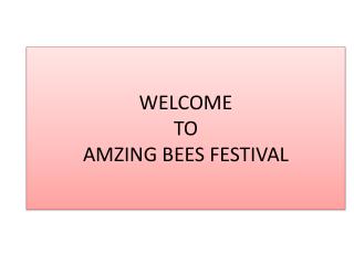 Amazing bees festival