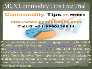 Get Online MCX Gold Silver and Crude Oil Updates with Kanak Trades